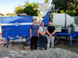 Филиппины: дизельная бетономешалка с насосом