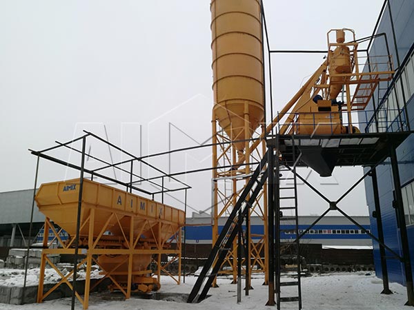 Стационарный бетонный завод серии в Казахстане