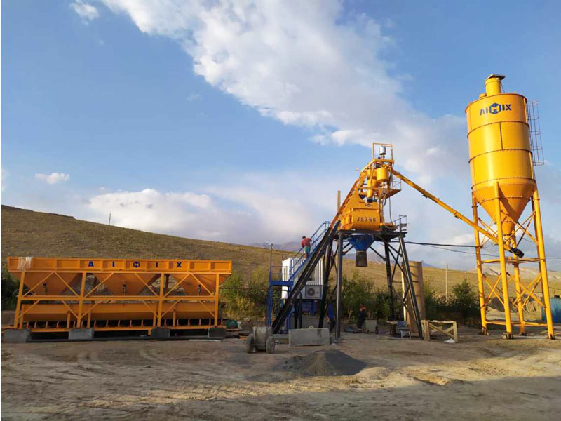 AIMIX Мини бетонный завод AJ-35 в Узбекистане